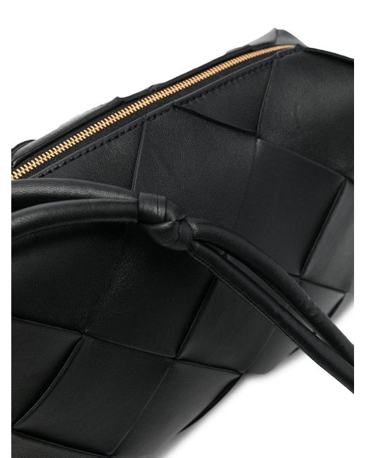 Bottega Veneta Black Cassette Small Leather Crossbody Bag