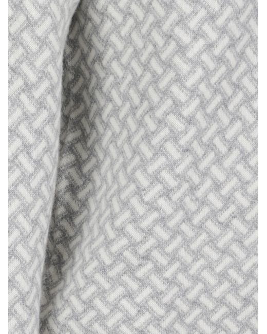 Drumohr Gray Round Neck Long Sleeves Sweater Biscottino for men