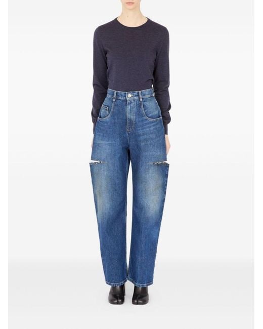 Maison Margiela Blue Baloon Denim Cotton Jeans