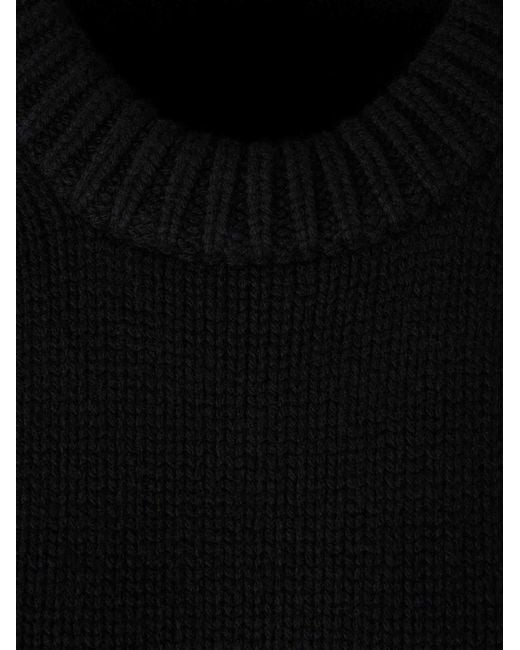 The Row Black Ophelia Wool And Cashmere Jumper