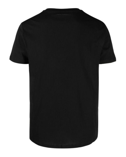 Karl Lagerfeld Black Logo T-Shirt for men