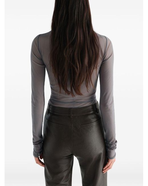 Lemaire Gray Ballerina Knotted Top