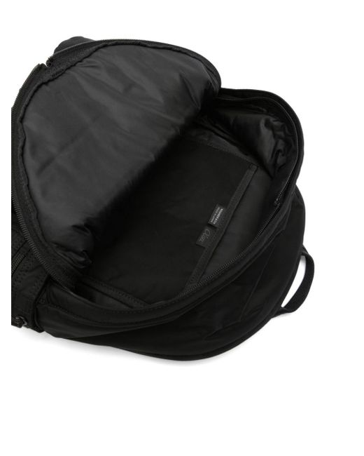 Porter-Yoshida and Co Black Logo-patch Padded Backpack for men