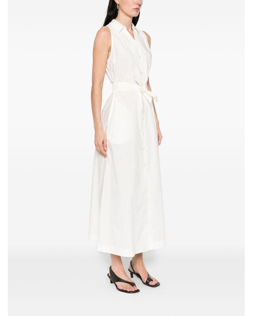 Woolrich White Cotton Chemisier Dress
