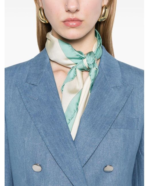 ジャケット TAGLIATORE Double-breasted cotton-blend blazer Tagliatore double-breasted Blazer | Green | FARFETCH