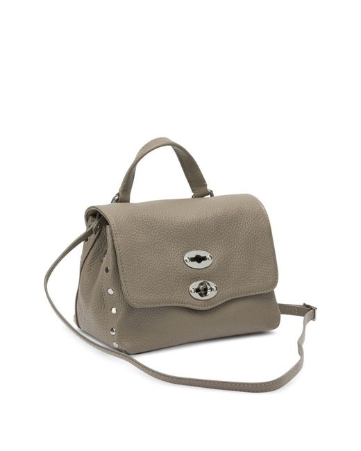 Zanellato Metallic Postina Daily Giorno Baby Leather Handbag