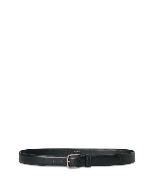 The Row White Leather Belt for men