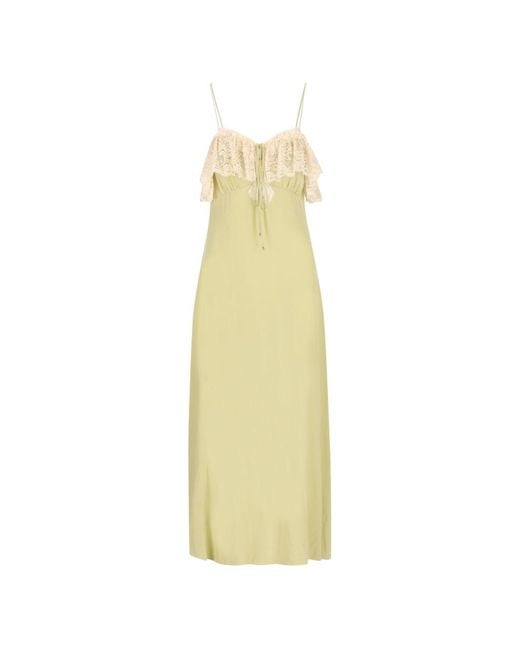 Chloé White Silk Long Dress