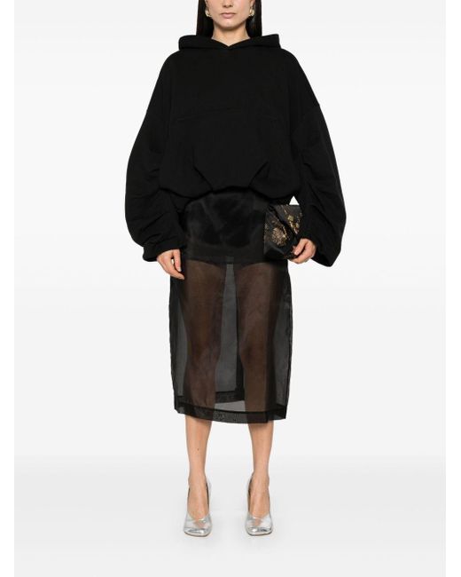 Dries Van Noten Black Hannett Cotton Hoodie