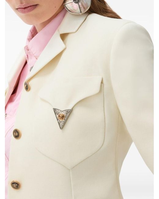 Versace White Wool Jacket