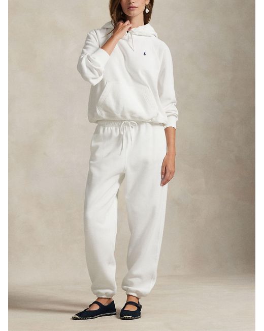 Polo Ralph Lauren White Shrunken Fit Sweatshirt