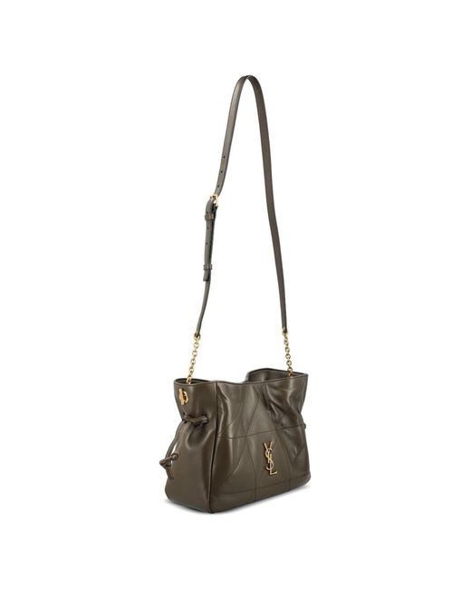 Saint Laurent Brown Jamie Leather Shoulder Bag