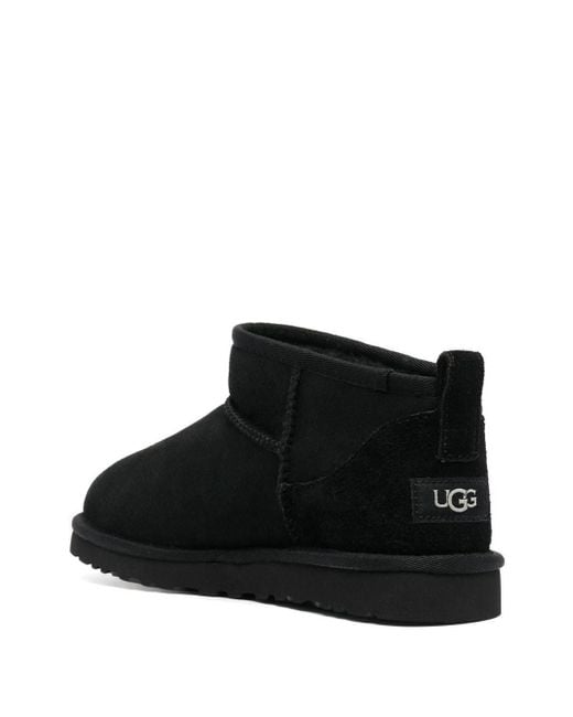 ROTATE BIRGER CHRISTENSEN Black Classic Ultra Mini Suede Boots for men