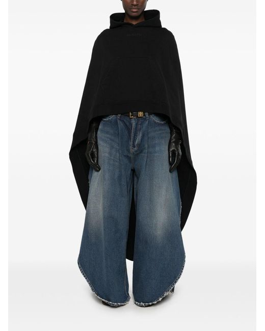 Balenciaga Black Oversized Cotton Sweatshirt