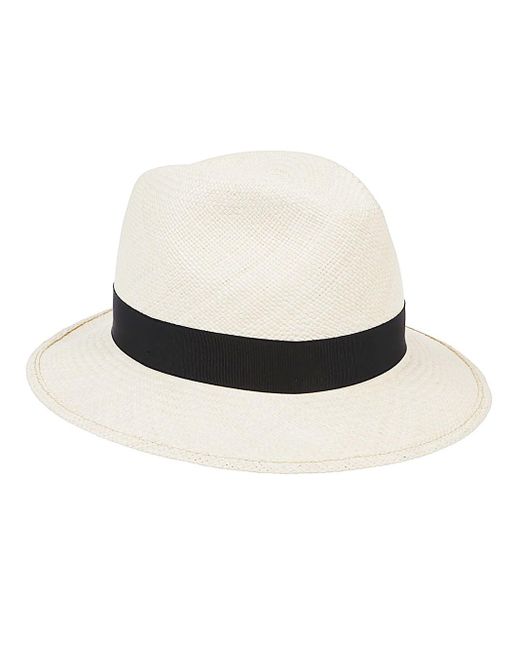 Cappello Panama Federico di Borsalino in White da Uomo
