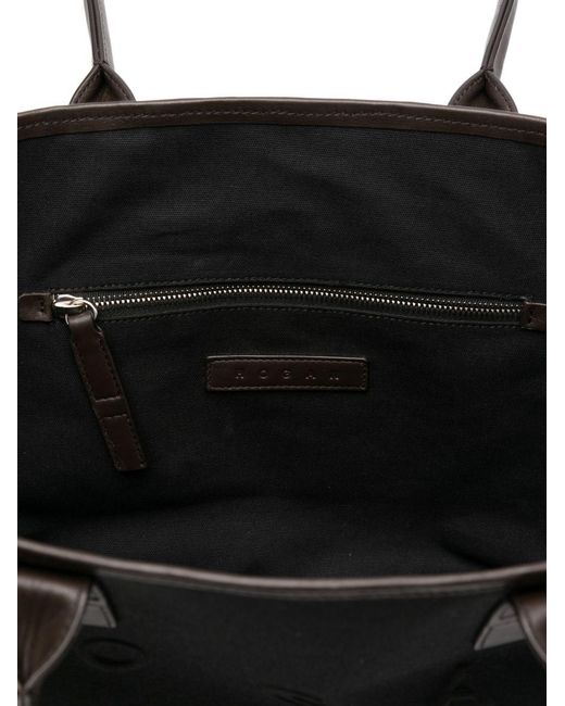 Hogan Black Script Small Shopping Bag