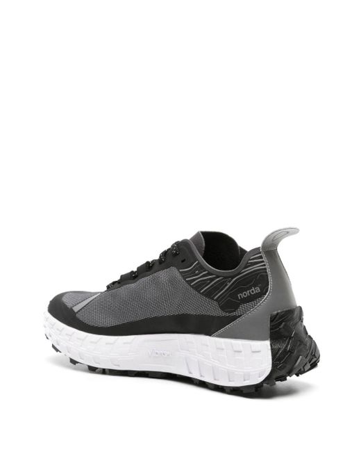 Norda Black 001 Panelled Sneakers