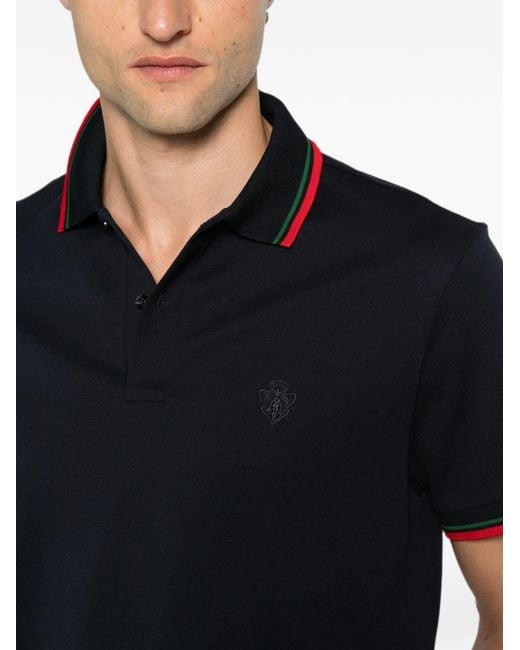 Gucci Black Logo Polo Shirt for men