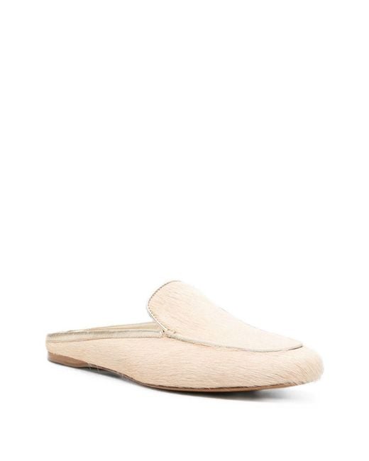 Forte_forte White Ponyskin Loafers