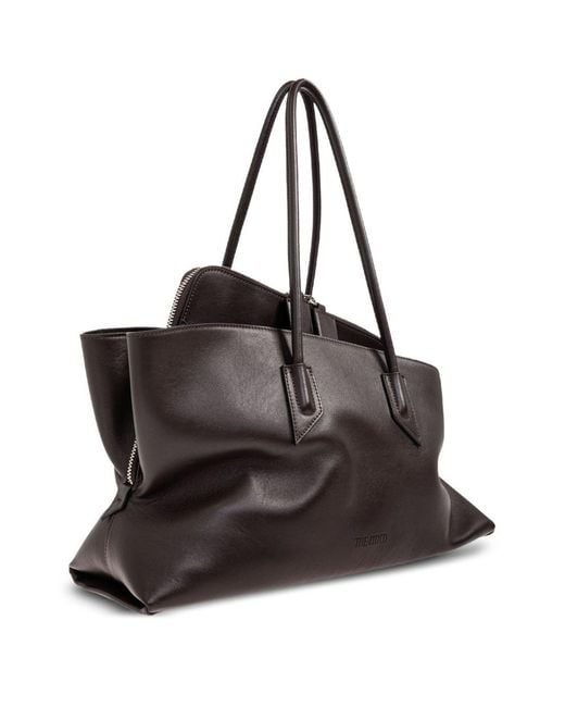 The Attico Black 'La Passeggiata Medium' Shoulder Bag