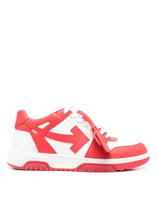 Off-White c/o Virgil Abloh Out Of Office Low-top Sneakers in Red for ...