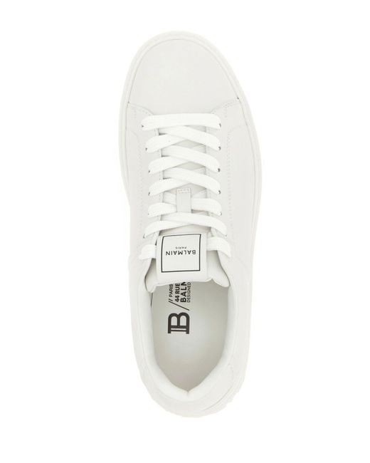 Balmain White B-Court Sneaker for men