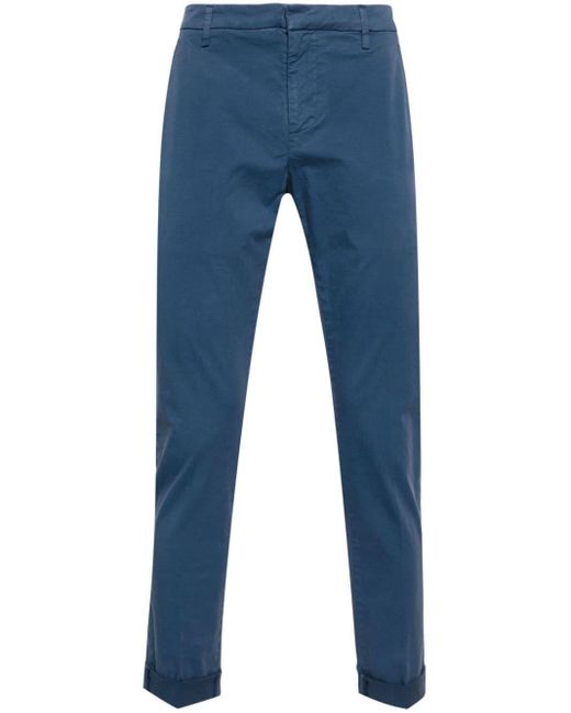 Dondup Blue Slim-fit Chino Trousers for men