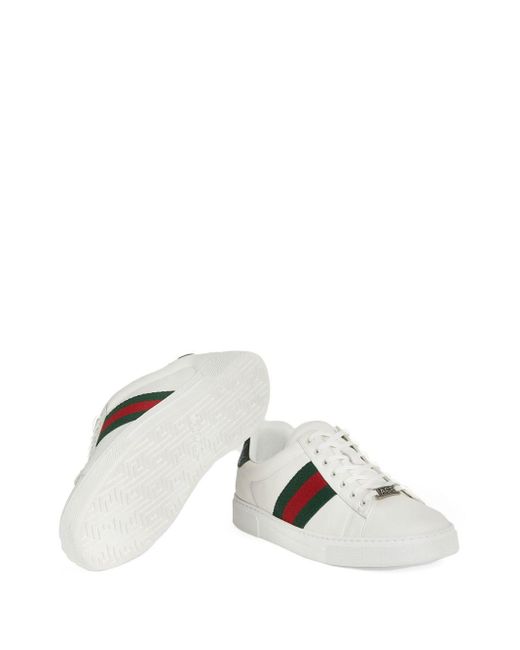 Sneaker Ace In Pelle di Gucci in White da Uomo