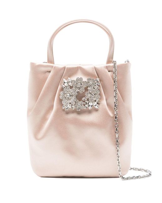 Mini Borsa Rv Bouquet di Roger Vivier in Pink