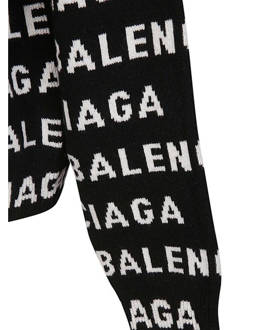Balenciaga Black Sweatshirt With Logo for men