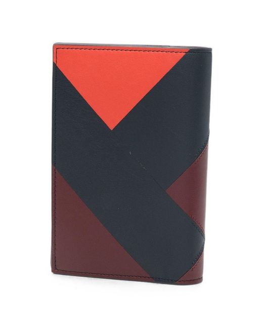 Loewe Blue Anagram Leather Passport Case