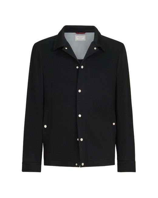 Brunello Cucinelli Black Cashmere Jacket for men