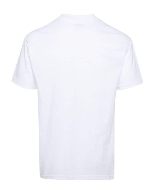 Pleasures White Printed Cotton T-shirt for men