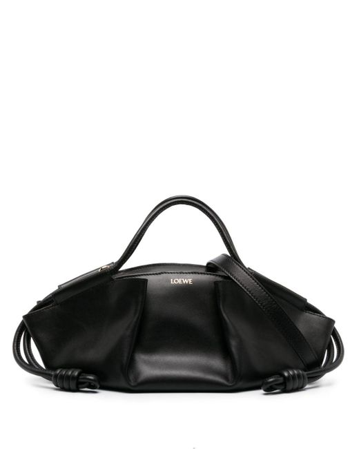 Loewe Black Paseo Small Leather Handbag