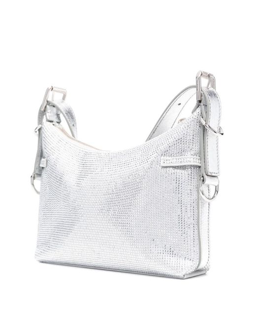 Borsa Voyou Mini Con Strass di Givenchy in White