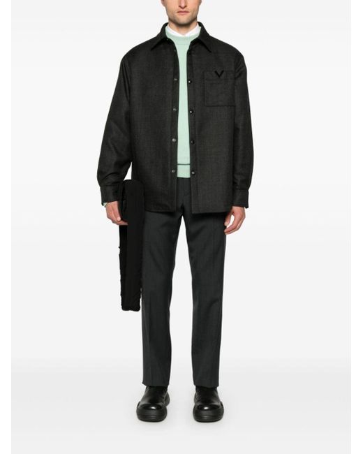 Valentino Black Jacket With Logo for men