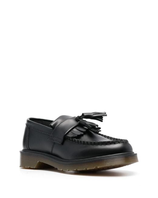 Dr. Martens Black Adrian Leather Loafes for men