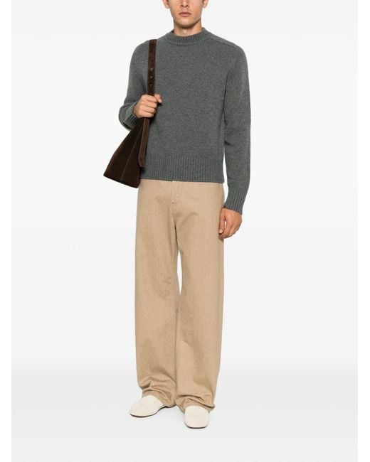 Extreme Cashmere Gray Cashmere Crewneck Sweater