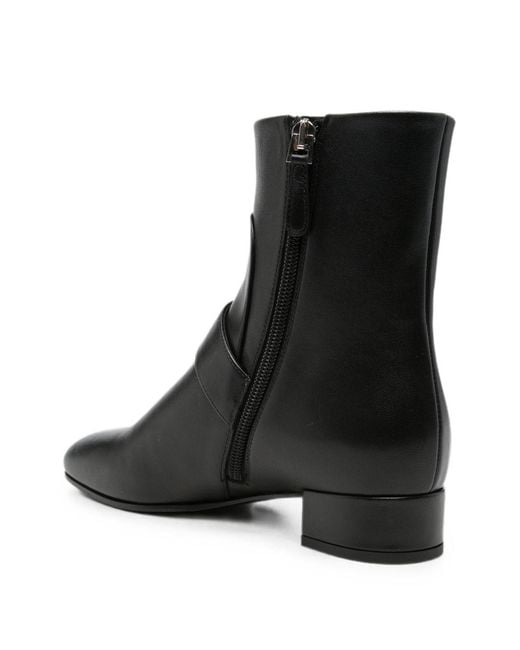 Emporio Armani Black Leather Boots