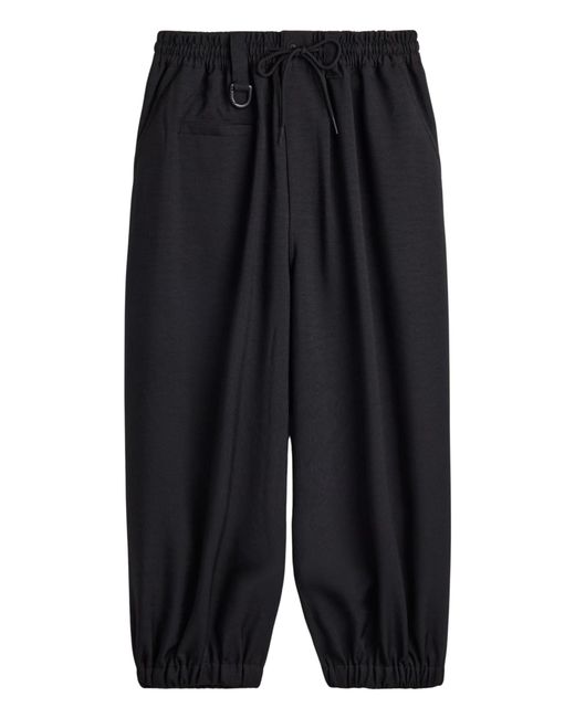 Y-3 Black Sport Uniform Cuffed Pants for men