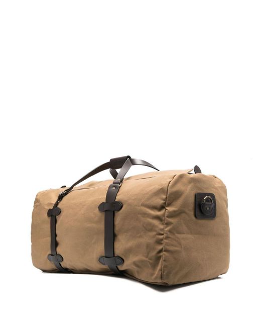 Filson Brown Rugged Twill Duffle Bag for men