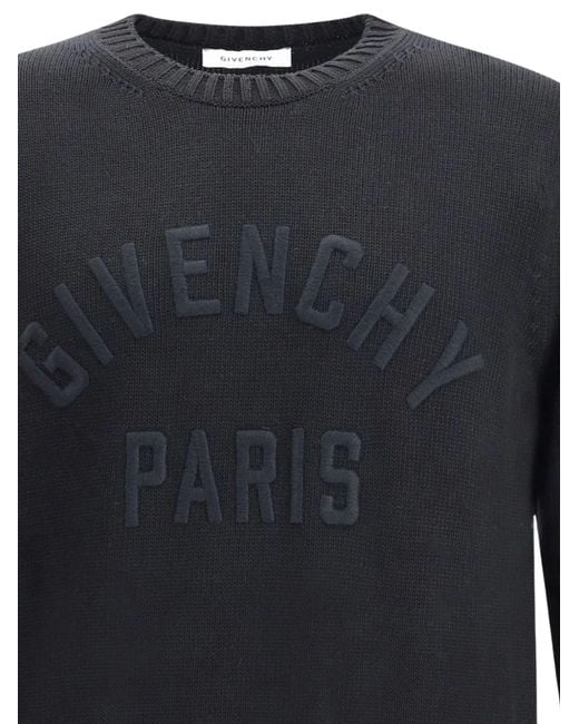 Givenchy Blue Crew Neck Sweater for men