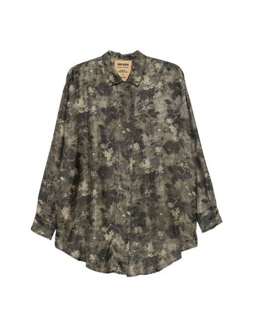 Uma Wang Green Tyesha Printed Blouse