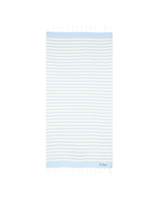 Mc2 Saint Barth White Fouta Beach Towel for men