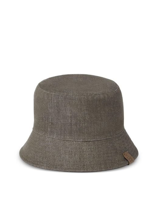 Brunello Cucinelli Brown Cotton Bucket Hat