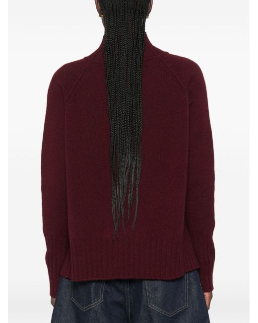 Be You Purple Cashmere Turtle-Neck Sweater