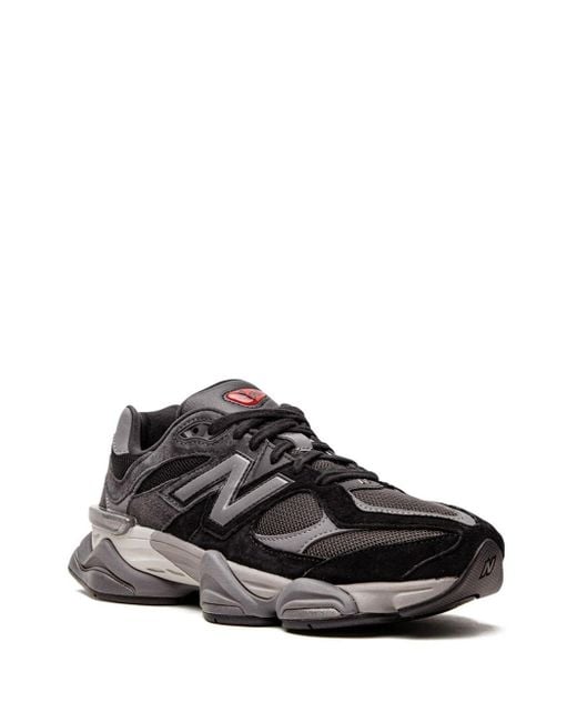 New Balance Black Layered Suede And Mesh Sneakers for men