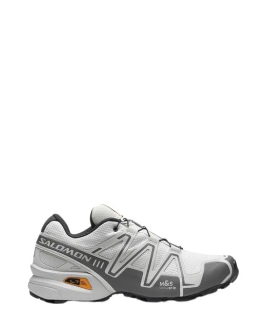 Salomon White Sneaker Speed Cross 3 Gtx