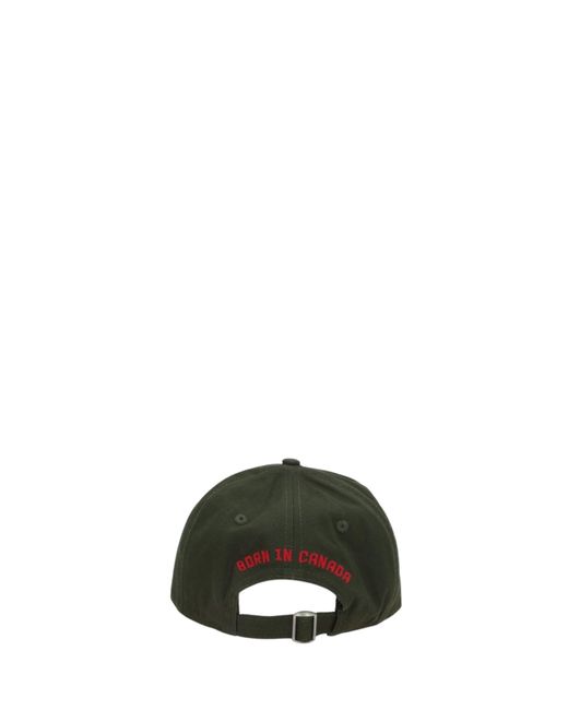 Cappello Con Patch Caten di DSquared² in Black da Uomo