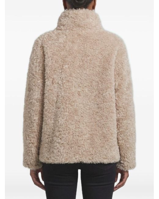 Herno Brown Faux Fur Short Coat